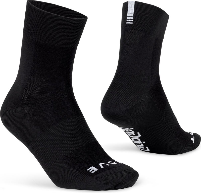 Gripgrab - calcetines de ciclismo de verano ligeros SL performance 1 par de calcetines de ciclismo coolmax corte regular - negro - unisex - talla s (38-41)