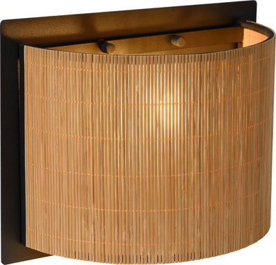 Lucide magius - wall lamp - 1xe27 - natural - japandi