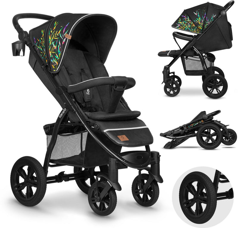 Lionelo Annet Tour – passeggino da 0 a 4 anni (o 22 kg) – pieghevole con 1 mano – schienale regolabile – incl. accessori