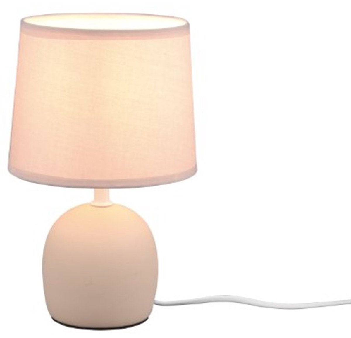 Rl vive tu luz realidad malu - lámpara de mesa - beige - excl. 1x e14 4 w - interruptor de cable