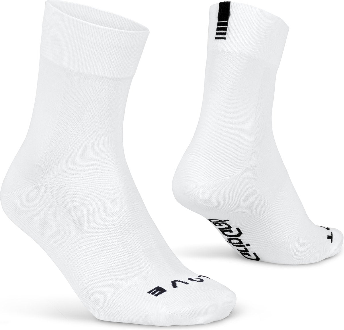 Gripgrab - calcetines de ciclismo de verano ligeros SL performance 1 par de calcetines de ciclismo coolmax corte regular - blanco - unisex - talla S (38-41)