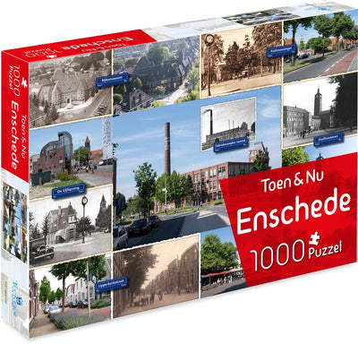 La fábrica de diversión de Tucker, entonces ahora rompecabezas - enschede (por el fotógrafo robert mulder) - 1000 piezas - rompecabezas