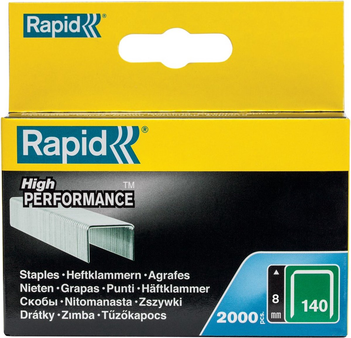 Grapas finas Rapid n°140 8 mm - 11908131