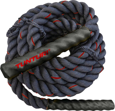 Tunturi battle rope - fitness rope - functional training rope - fitness touw - 9 meter - incl. gratis fitness app