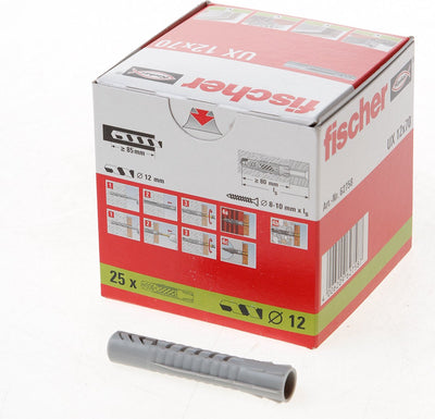Spina universale Fischer ux 12 x 70mm (prezzo per 25 pezzi)
