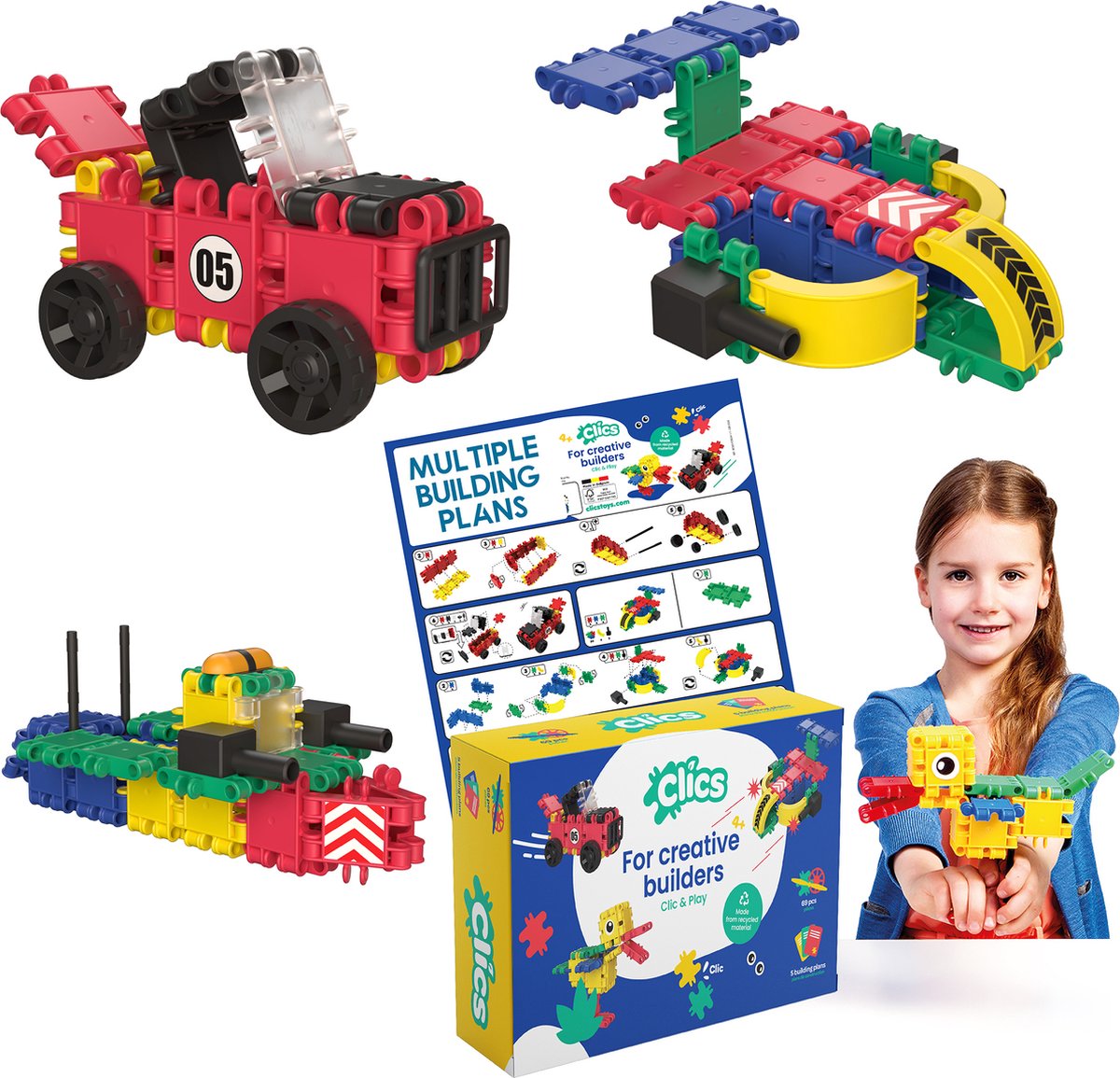 CLICS Box 5 in 1 set di edifici