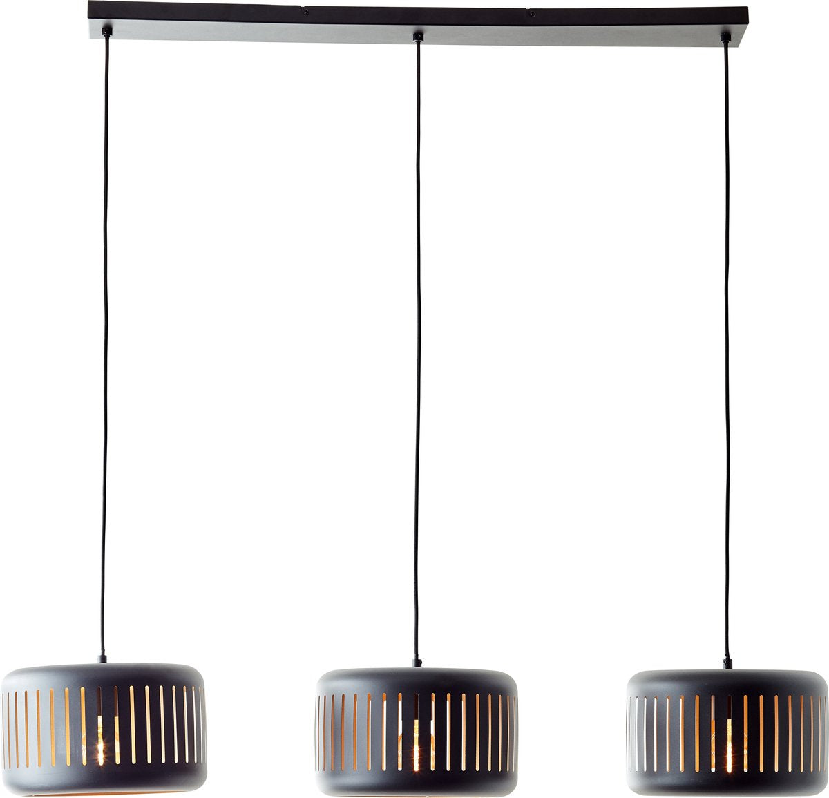 Brilliant tyas - lampada a sospensione - e27 max 3x60w - oro nero