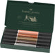 Pennarello da disegno a penna Faber-castell Pitt Artist - doppio pennarello - custodia da 5 pezzi verticale - fc-162009