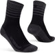 Gripgrab - calcetines de ciclismo de invierno impermeables con forro de lana merino - negro - unisex - talla XL