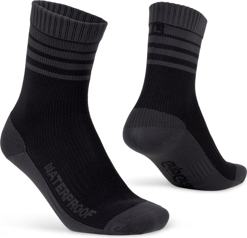 Gripgrab - calcetines de ciclismo de invierno impermeables con forro de lana merino - negro - unisex - talla XL