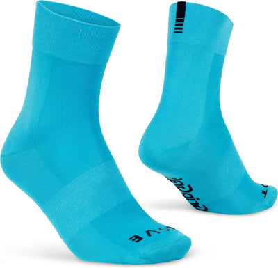 Gripgrab - calzini da ciclismo estivi leggeri e performanti SL 1 paio di calzini da ciclismo coolmax taglio regolare - blu - unisex - taglia m (41-44)