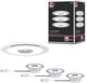 Paulmann premium empotrable LED whirl basic set redondo 120 mm 3x4,9w 3x180lm 230v regulable 3000k aluminio torneado, satinado