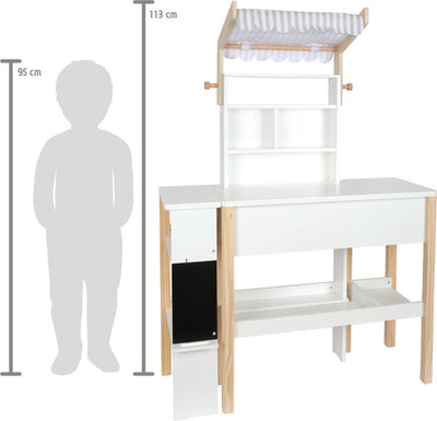 Small foot - houten winkel wit compact