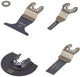 Wolfcraft - multitool zaagblad set - 4 delige zaagbladenset - starlock - voor laminaat - universeel - 3961000