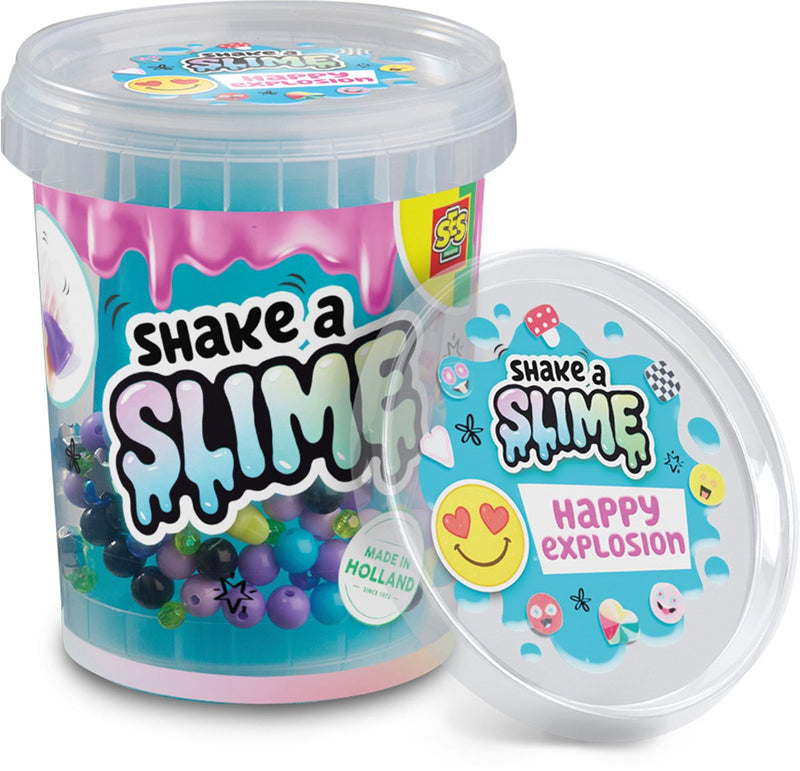 Ses creative shake a slime - happy explosion - slime - sin gluten - fácilmente lavable - para niños a partir de 5 años - 200g