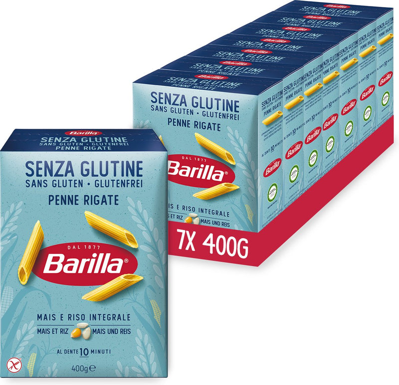 Penne rigate Barilla - senza glutine - pasta - 7 x 400g