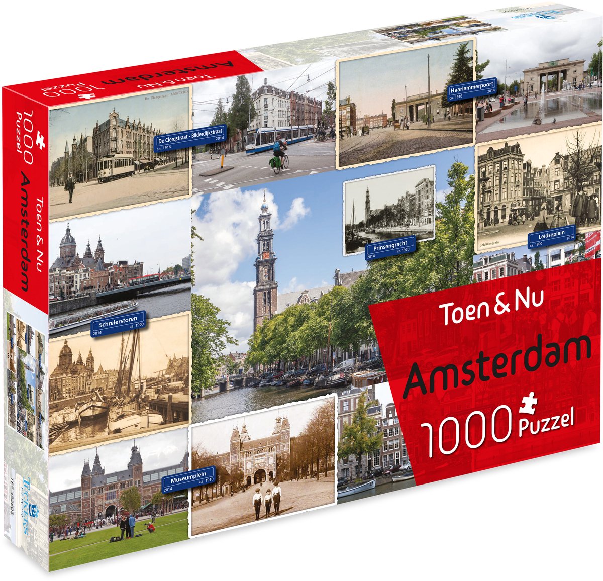 Tucker's fun factory then now puzzle - amsterdam (by photographer robert mulder) - 1000 pieces - jigsaw puzzles