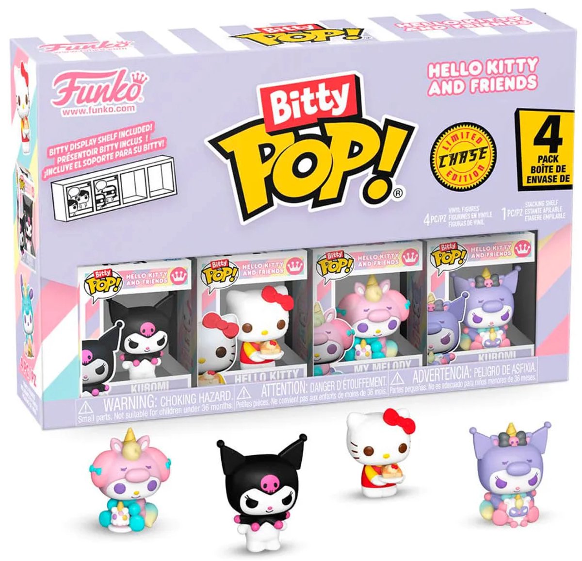 Funko bitty pop! - hello kitty and friends - kuromi hello kitty my melody random chase