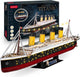 Divertimento cubico divertimento cubico divertimento 3d led puzzel titanic 266 pezzi