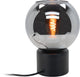 Lampada da tavolo Eglo centara - e27 - ø 16,5 cm - vetro fumè nero