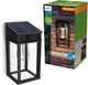 Philips led philips geri wandlamp - ultraefficient led - solar buitenlamp - warmwit licht 2700k - zwart - rechthoekig ontwerp - bewegingssensor - zonne-energie - schemersensor