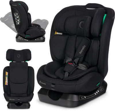 Lionelo aart i-size autostoel 4in1 – 40-150 cm (0-12 jaar) – rwf fwf – achterwaarts tot 105 cm – installatie met autogordel – memory foam hoofdsteun – 13 standen – kantelbaar – wasbare hoes – r129 gecertificeerd