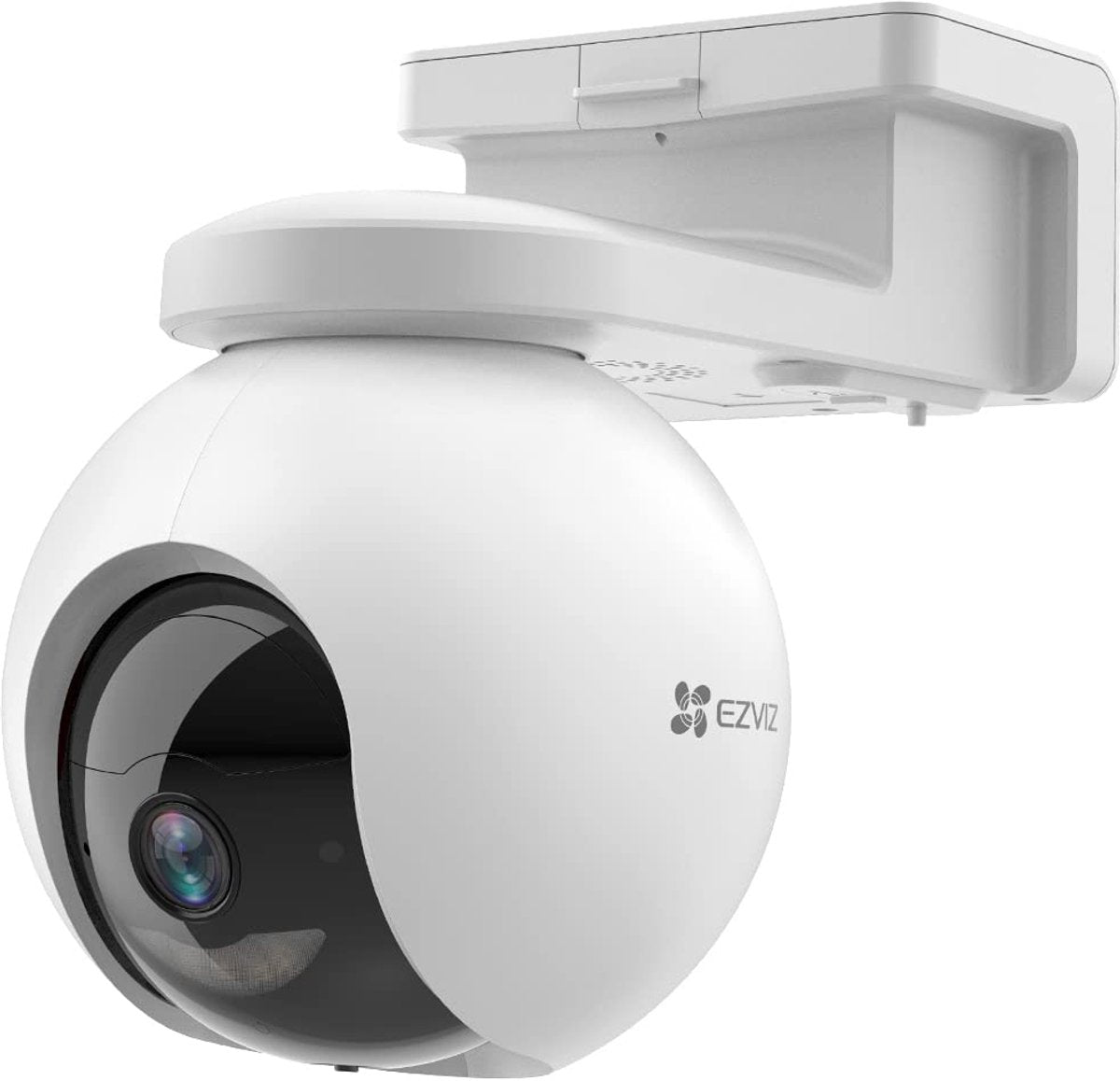 Ezviz hb8 pro 4k - cámara de seguridad inalámbrica 4k - giro e inclinación de 360° - visión nocturna en color - detección de IA - funciona con Google Assistant Alexa - seguimiento de IA - sin costes mensuales
