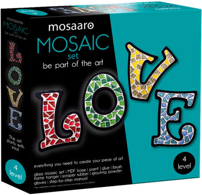 Mosaaro mozaïek knutselset liefde creatief speelgoed multicolor.
