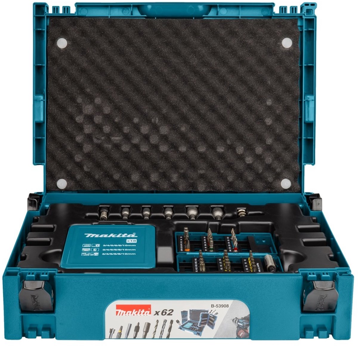 Makita b-53908 set di punte per trapano e vite da 62 pezzi in mbox