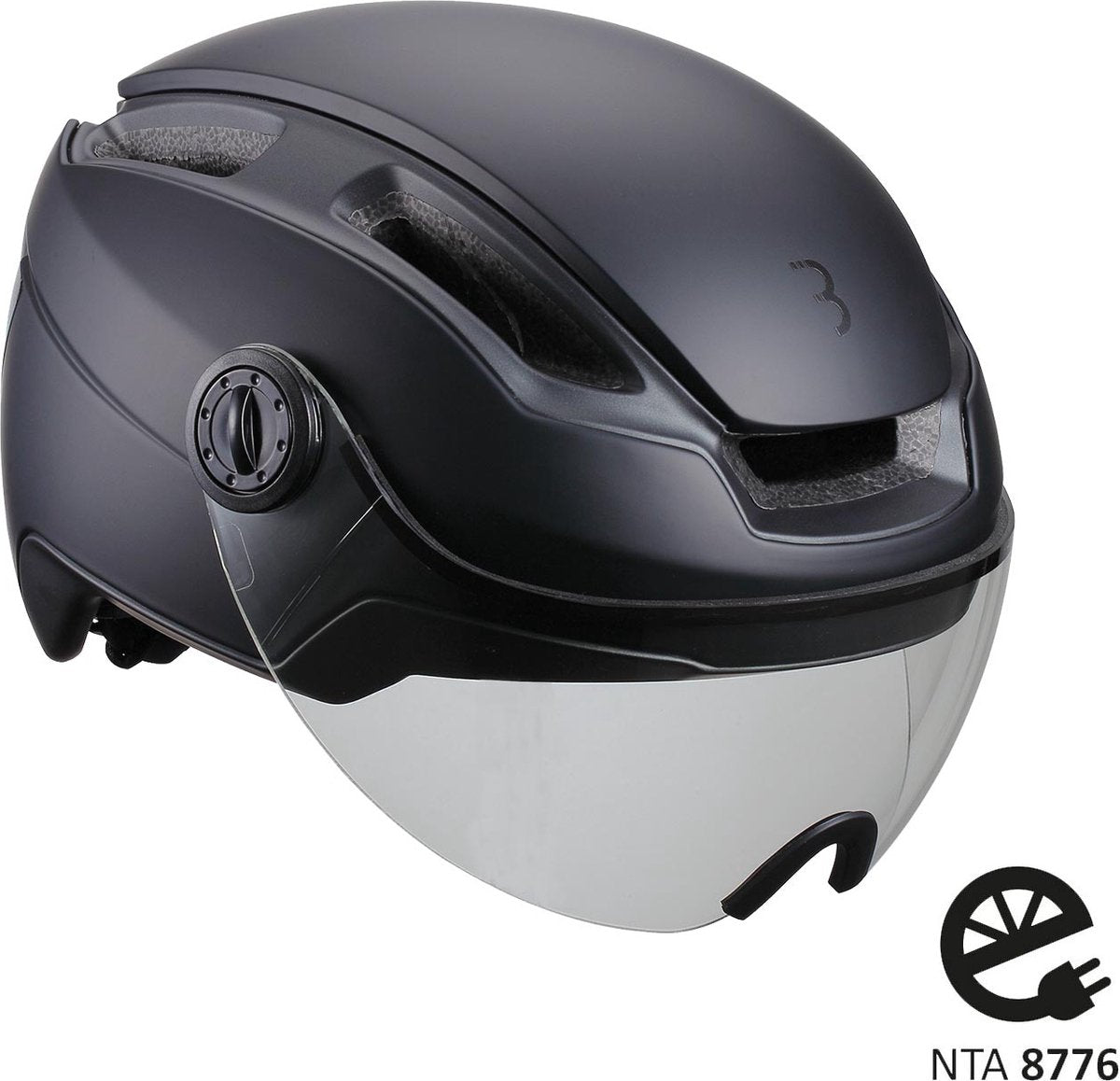 Bbb cycling speed pedelec helm met vizier - large 58 - 62 cm - nta 8776 gecertificeerd - fietshelm dames elektrische fiets - indra faceshield smoke transparant - bhe-56f