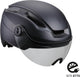 Bbb cycling speed pedelec helm met vizier - large 58 - 62 cm - nta 8776 gecertificeerd - fietshelm dames elektrische fiets - indra faceshield smoke transparant - bhe-56f