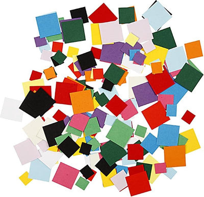 Mosaico in cartoncino Creativ company, quadrato, formato 10+15+20 mm, 180 gr 1 scatola