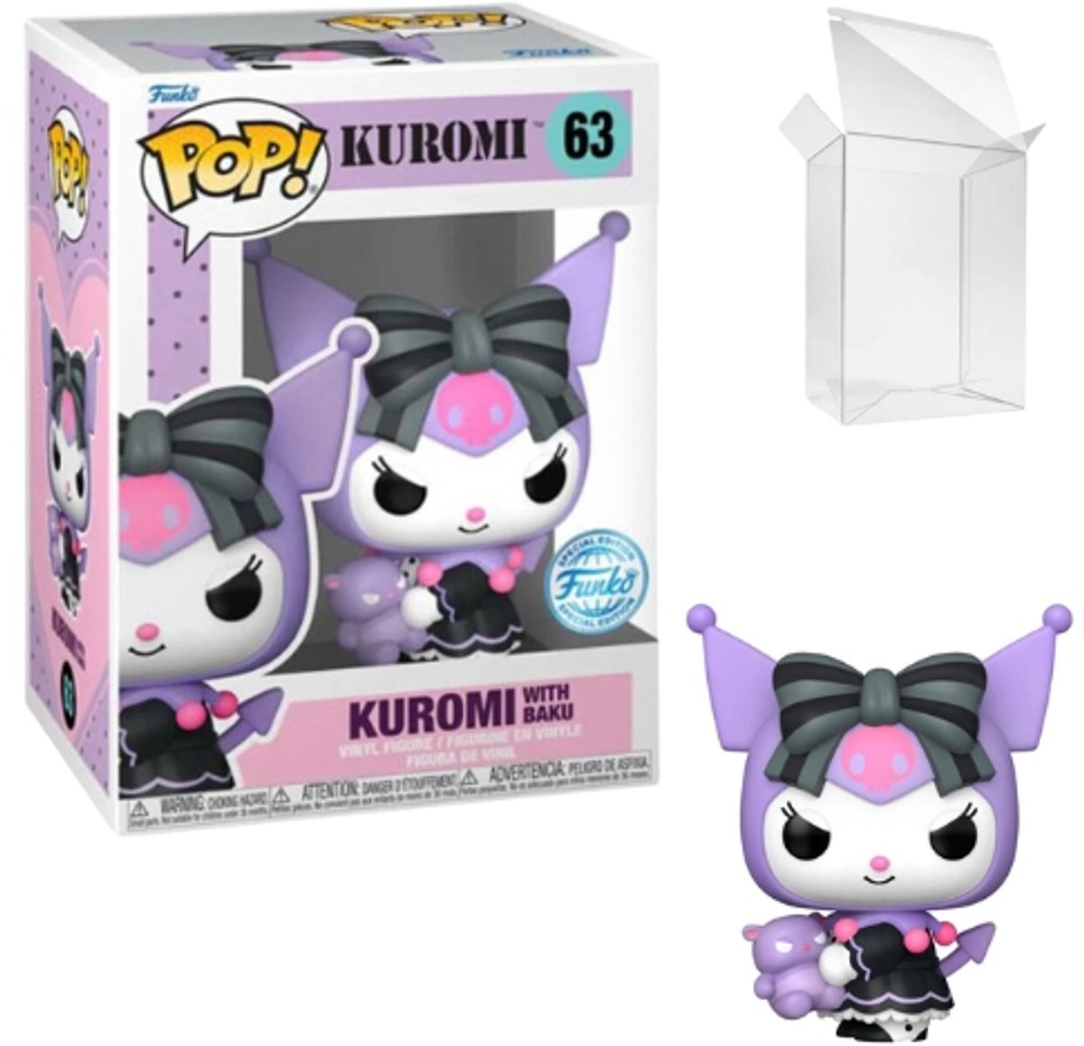 Funko pop! sanrio - kuromi with baku #63 exclusive
