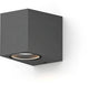 Calex aplique downlight sanremo - gu10 - ip54 resistente al agua y al polvo - apto para interior y exterior - fácil instalación - rectangular - antracita