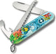 Victorinox il mio primo coltello tascabile junior - edizione delfino - 9 funzioni - con tracolla e libro da colorare