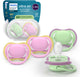 Philips avent ultra air – ciuccio traspirante e leggero (6-18 mesi) – 4 pezzi – scf087 25