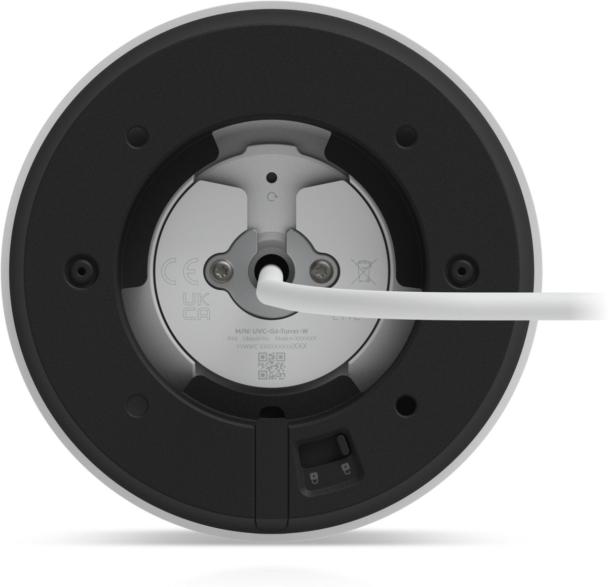 Ubiquiti unifi uvc-g6-turret-w - telecamera di sicurezza ip - risoluzione 8MP - resistente alle intemperie - poe