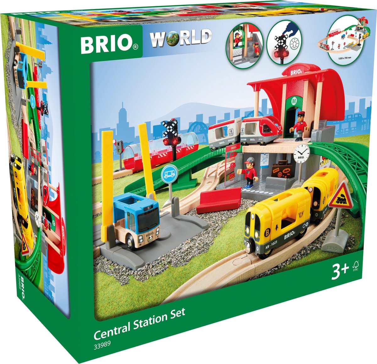 Conjunto de estación central de Brio - 33989 - vía de tren