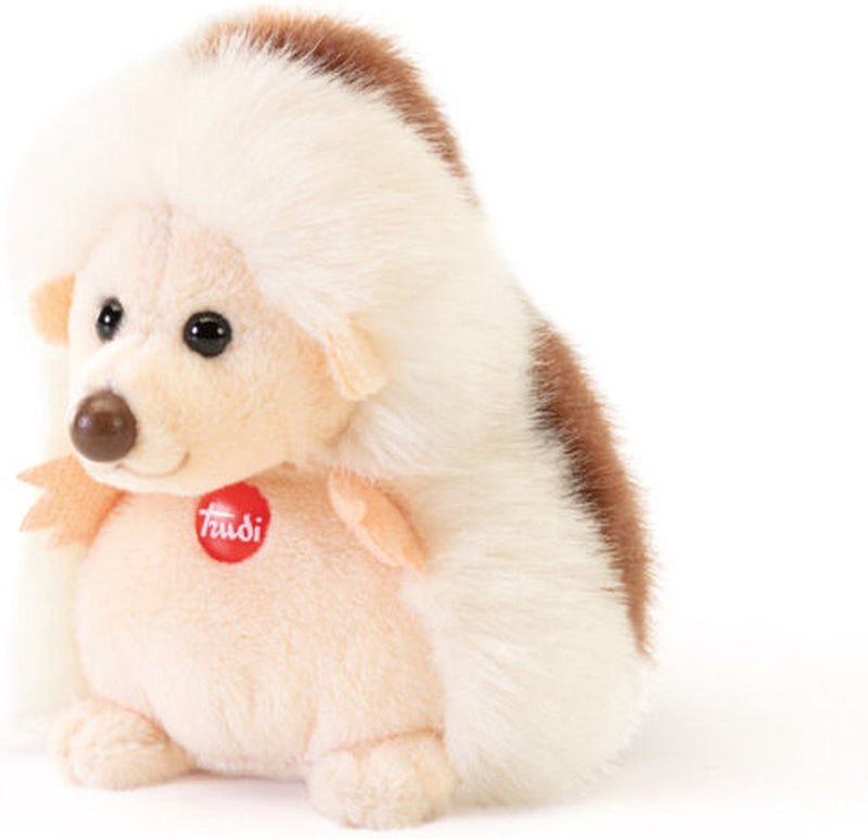 Trudi - dulce colección erizo de peluche de 9 cm - hecho a mano en Italia - peluche suave - peluche para niños y niñas - marrón - 7x9x8 cm talla xxs