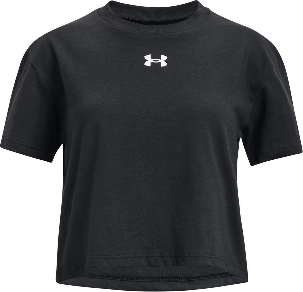 Camiseta deportiva para niñas Under Armour UA Crop Sportstyle Logo SS - Talla YMD