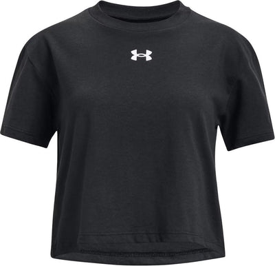 Under armour ua crop sportstyle logo ss meisjes sportshirt - maat ymd