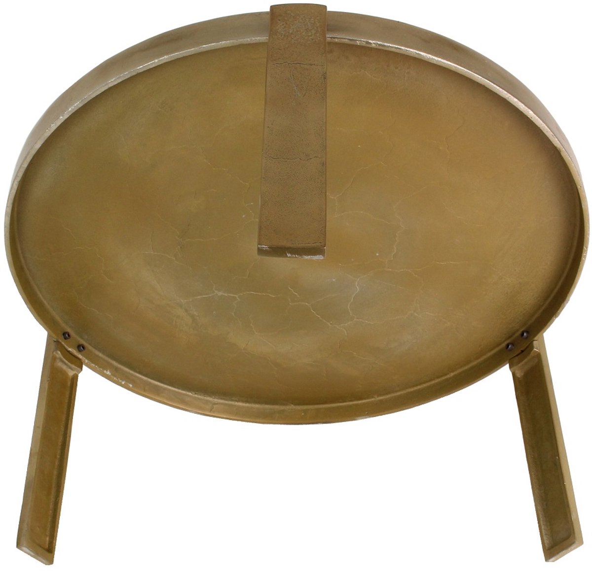 Mesa colección hd aluminio dorado 83x83x37cm
