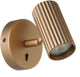Lámpara de pared Eglo portillo - gu10 - 11 cm - oro