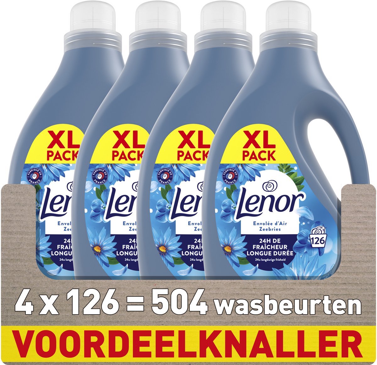 Lenor wasverzachter - zeebries - 4 x 126 wasbeurten