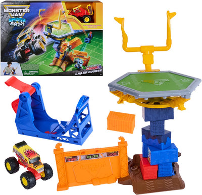 Curso intensivo de juguete Monster Jam Spin Master con camión monstruo 1:64.