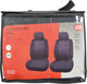 Set coprisedili Carpoint Paris 4 pezzi – sedili anteriori – nero grigio – lavabili – adatti per airbag laterale – universali