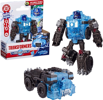 Transformers cyberworld optimus primal energon surge cyber changers - action figure