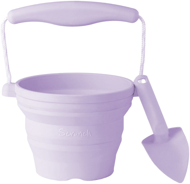 Cubo de juguete Scrunch - violeta - plegable - reciclable