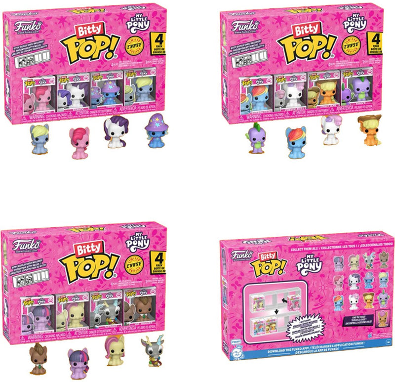 Funko bitty pop 4pk: mi pequeño pony - 12pcdq