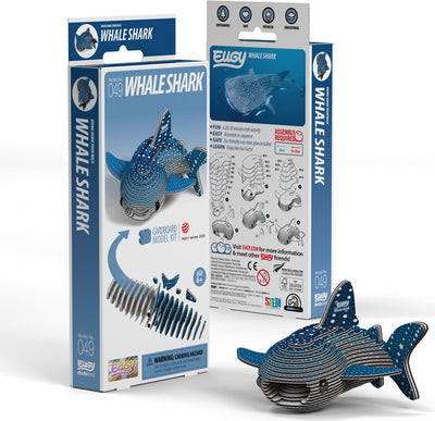 Eugy 3d puzzel - walvishaai - zeedieren - duurzaam - verzamel ze allemaal - 6 jaar